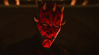 Maul (Sam Witwer) looks unimpressed on Maul – Shadow Lord.