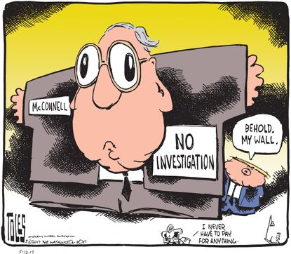 Political Cartoon U.S. Trump McConnell Investigation Russia
