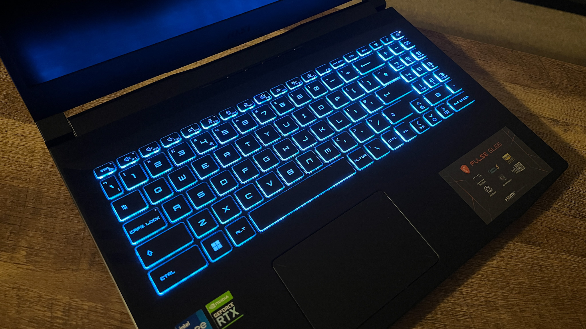 MSI Pulse GL66 keyboard legends