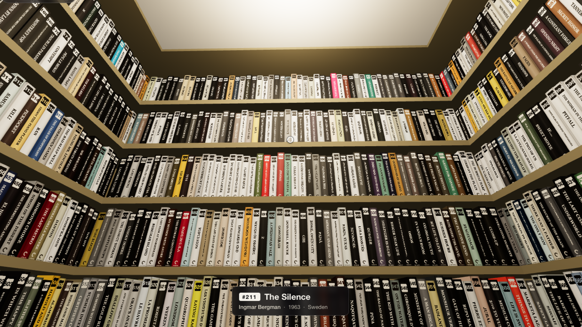 I absolutely love this virtual Criterion Closet, where you can explore the Blu-ray range in 3D from your web browser — pull out your favorites to take a look at the box art (waxing lyrical about them like you're a famous actor is optional)