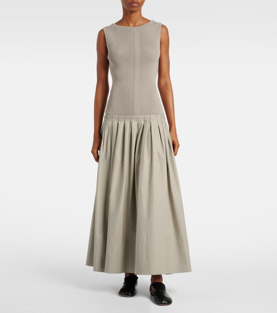 White Label Malia Pleated Maxi Dress