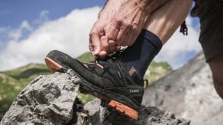 how hiking shoes are made: Aku Rock DFS