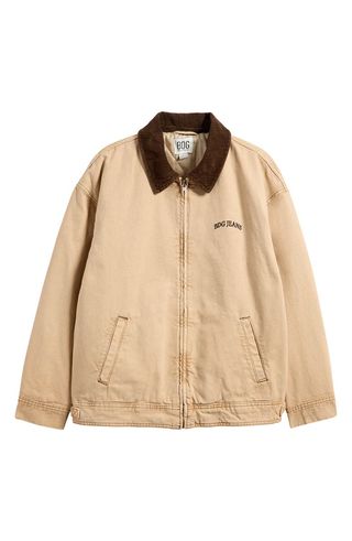 Dex Corduroy Collar Canvas Jacket