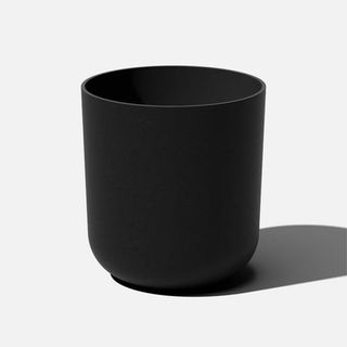 Plastic-Stone Planter in Black