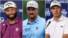 Jon Rahm, Bryson DeChambeau and Jordan Spieth at the PGA Championship