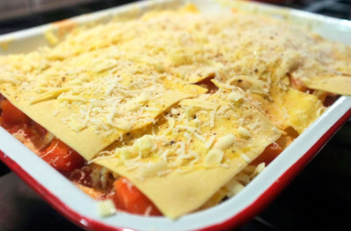 Roasted root vegetable lasagne Italian Recipes GoodtoKnow