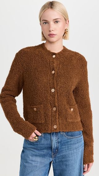 Frame Patch Pocket Cardigan