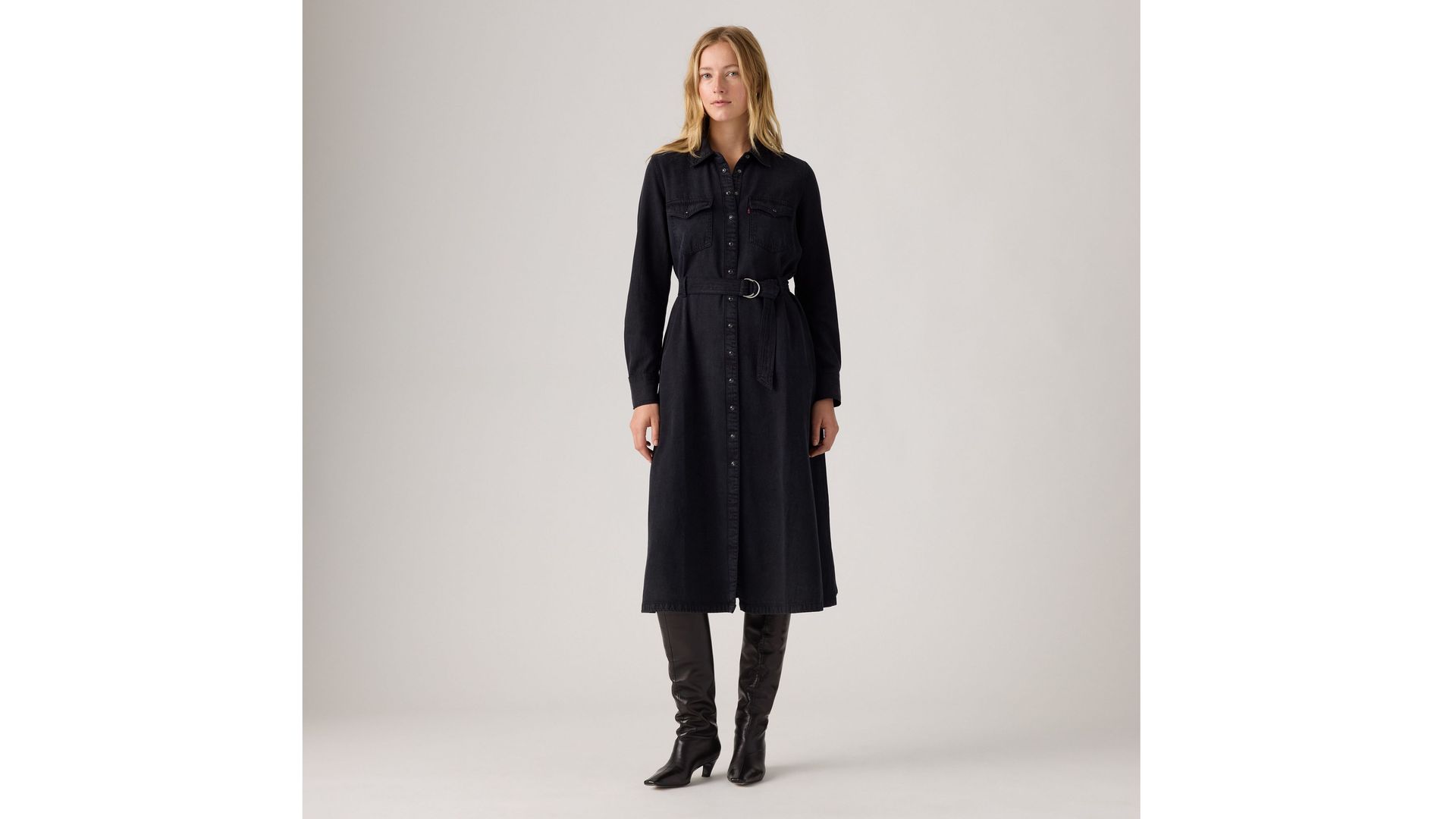 Quincey Long-Sleeve Maxi Dress