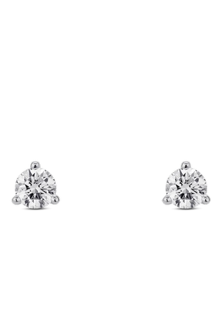 Lightbox Lab-Grown Diamond ¼ct. tw. Mini Round Brilliant Solitaire Studs | White