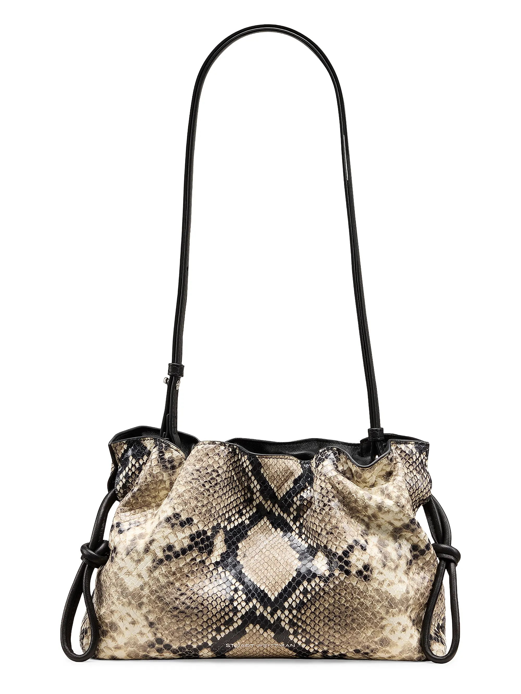Mini Mia Snakeskin-Embossed Leather Bag
