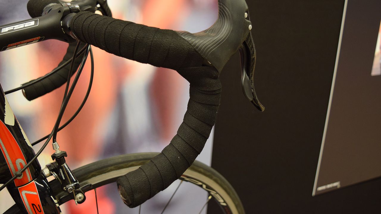 Double wrapped handlebars help soften some of the shocks of the brutal Paris-Roubaix cobbles