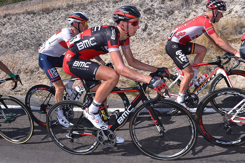 Dylan Teuns during stage 18 at the Vuelta