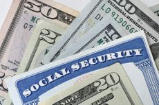 Social Security card and cash. 
