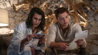 Sophia Ali and Tom Holland in the Uncharted movie