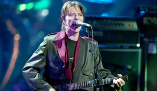 David Bowie performs in London on February 16, 1999