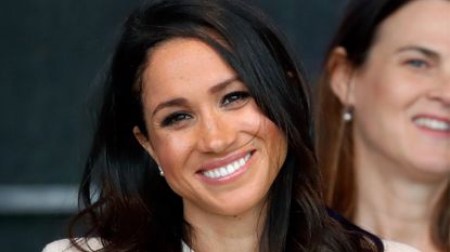 WIDNES, UNITED KINGDOM - JUNE 14: (EMBARGOED FOR PUBLICATION IN UK NEWSPAPERS UNTIL 24 HOURS AFTER CREATE DATE AND TIME) Meghan, Duchess of Sussex attends a ceremony to open the new Mersey Gateway Bridge on June 14, 2018 in Widnes, England. Meghan Markle married Prince Harry last month to become The Duchess of Sussex and this is her first engagement with the Queen. During the visit the pair will open a road bridge in Widnes and visit The Storyhouse and Town Hall in Chester. (Photo by Max Mumby/Indigo/Getty Images)