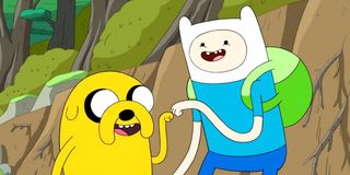 Jake the Dog and Finn the Human on Adventure Time