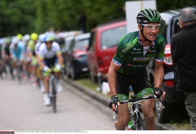 Thomas Voeckler (Europcar) launches an attack