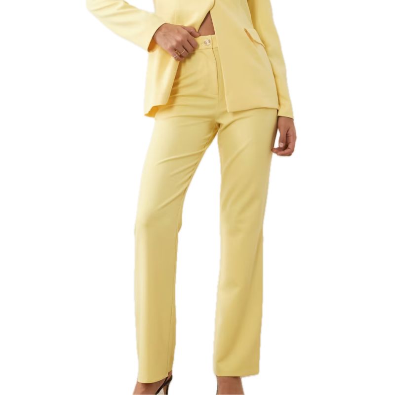 ASOS , Co-ord Tailored Suit Trousers in Lemon Yellow