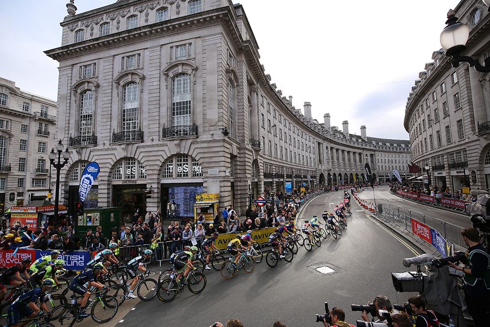 The peloton on Regent Street
