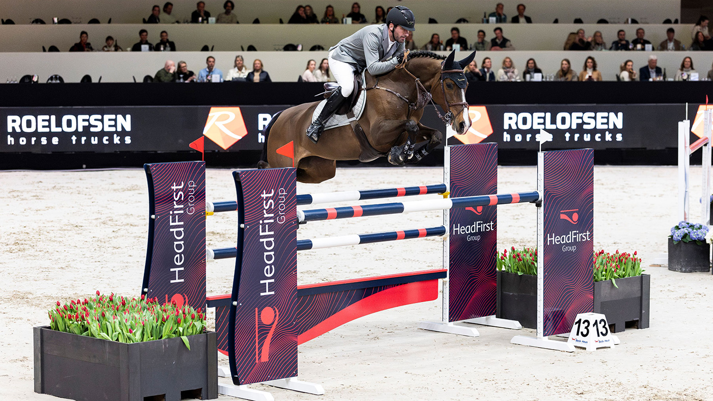 Philipp Weishaupt on Hadewyn Van&amp;rsquo;t Ravennest during the horse swap class at the 2025 Dutch Masters.