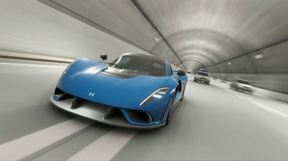 Forza Horizon 6 Hennessey Venom F5 car driving through tunnel