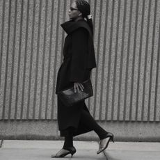 two photos of Maya Moore wearing black