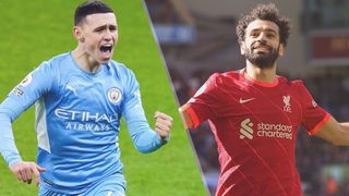 Phil Foden of Manchester City and Mohamed Salah of Liverpool could both feature in the Manchester City vs Liverpool live stream