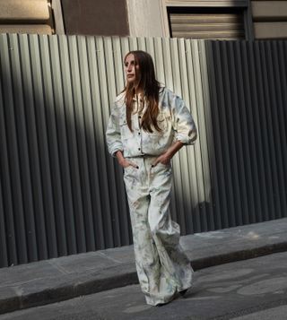 french woman wearing denim