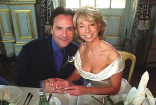 Richard Hillman with Gail on their own ill-fated wedding day.