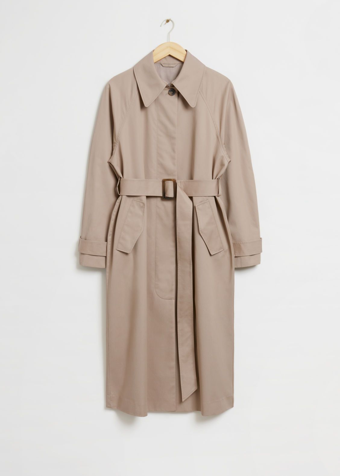 Relaxed Mid-Length Trench Coat
