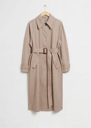Relaxed Mid-Length Trench Coat