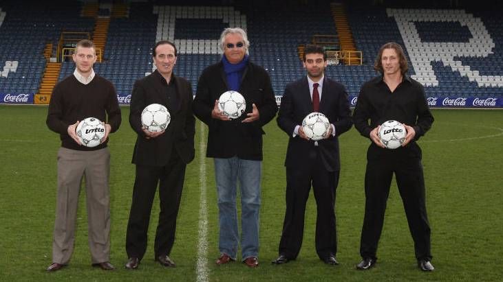 Gareth Ainsworth and Flavio Briatore