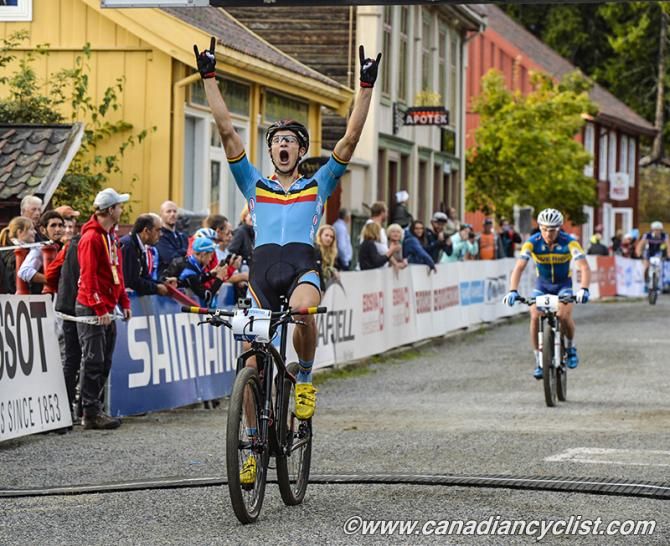 Fabrice Mels (Belgium) wins the elite men's eliminator world championship in Lillehammer, Norway