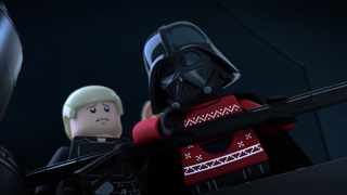 Vader and Luke in the Lego Holiday Speical 