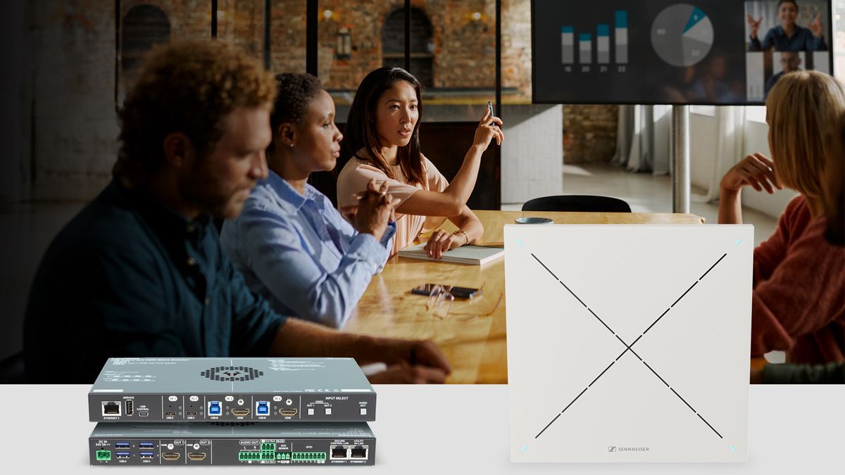 Lightware and Sennheiser partner to enhance hybrid environments (shown).