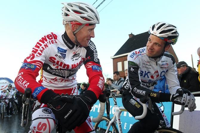 Vantornout and Albert before the start in Baal