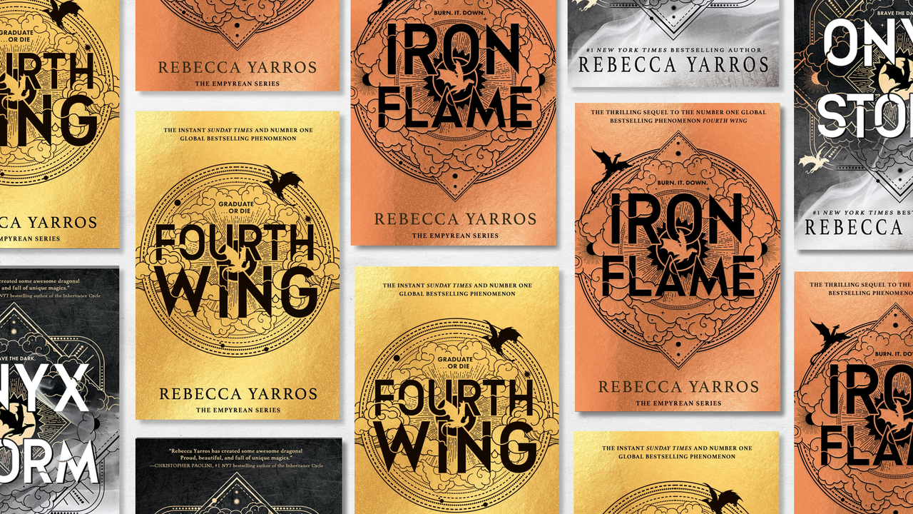 a collage of the fourth wing book series book covers