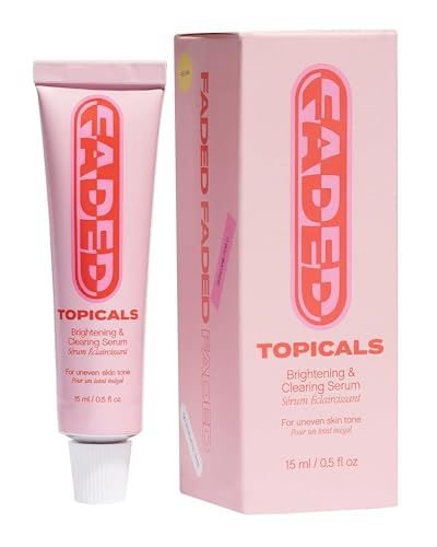 Topicals Faded Brightening and Clearing Serum | Reduces Discoloration, Post-Blemish Marks, Scars and Spots | Contains Kojic Acid and Niacinamide | Dermatologist-Tested, Vegan, Cruelty-Free (0.5 Fl Oz)