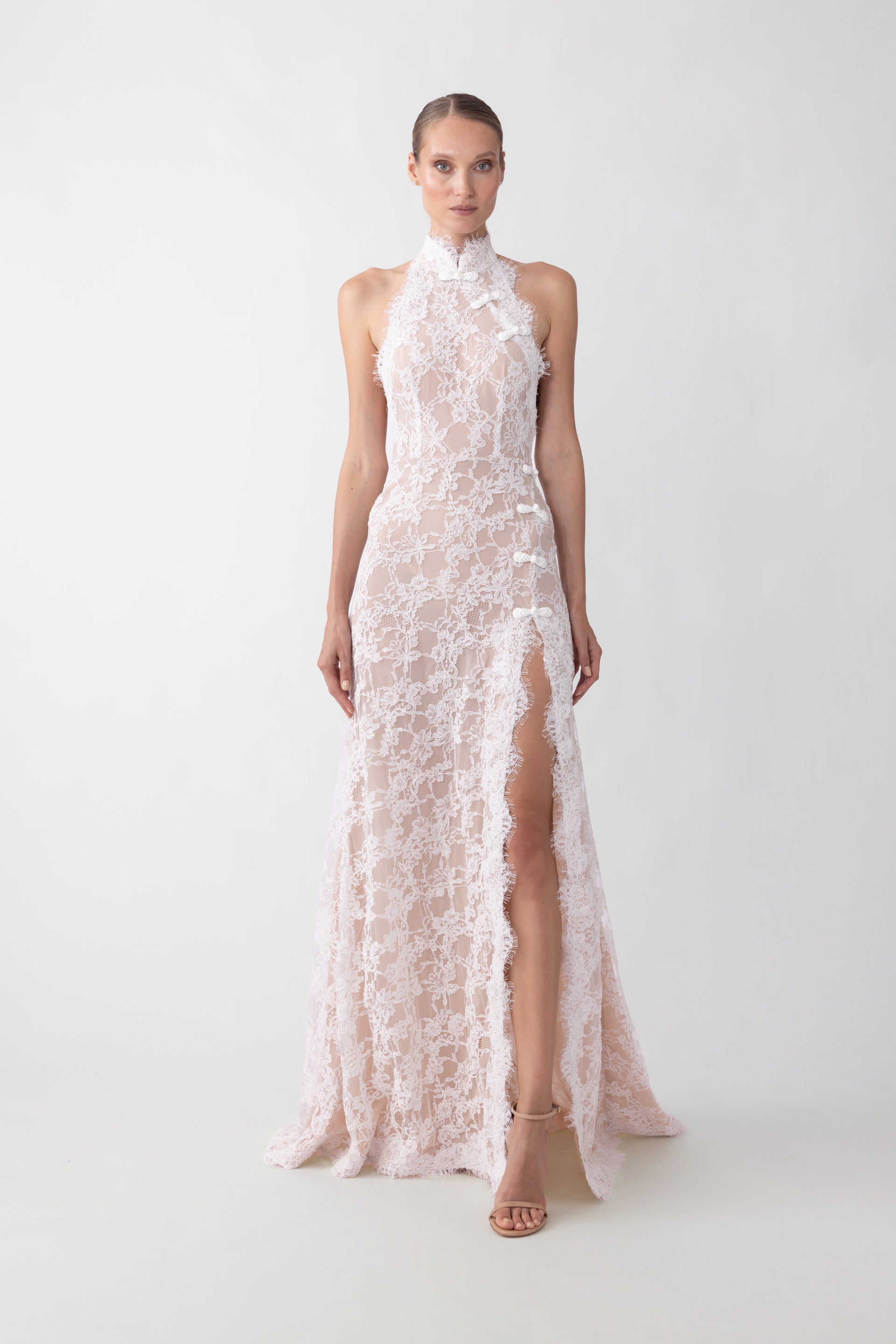 Reese Lace Dress - White / 00