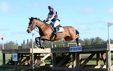 Emily King riding CHARLEMAGNE during the Belton Park One Day Event in Belton Park near Grantham in Lincolnshire UK on 18th April 2015