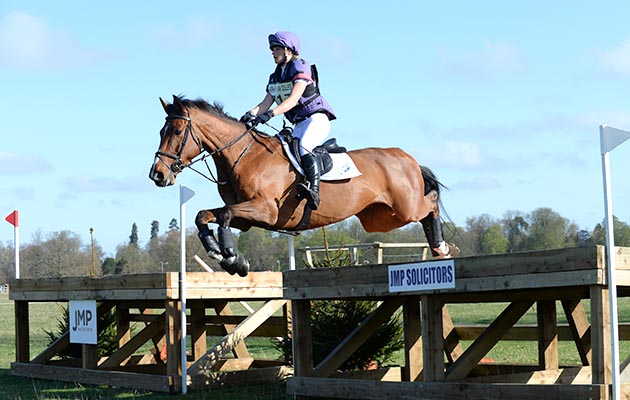 Emily King riding CHARLEMAGNE during the Belton Park One Day Event in Belton Park near Grantham in Lincolnshire UK on 18th April 2015