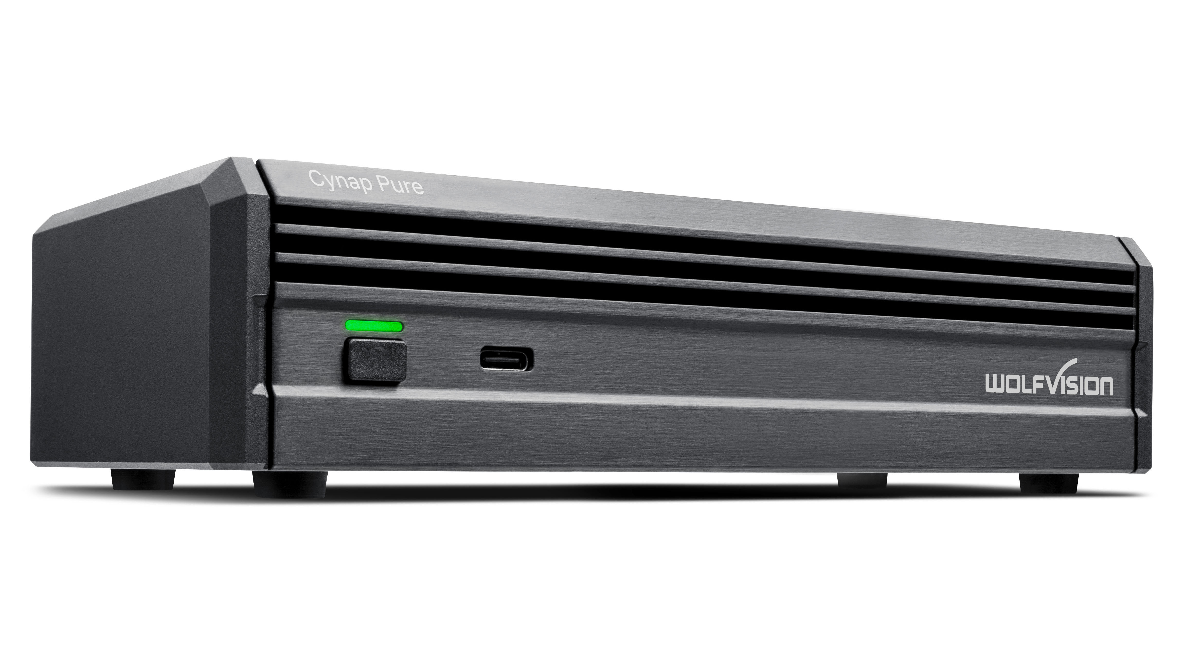 The enhanced WolfVision Cynap Pure unveiled at ISE 2026.