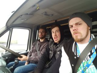George drove us to Manchester and we failed to look metal as fuck. We received good news about our tour bus – hopefully we will be reunited with it in Norwich.