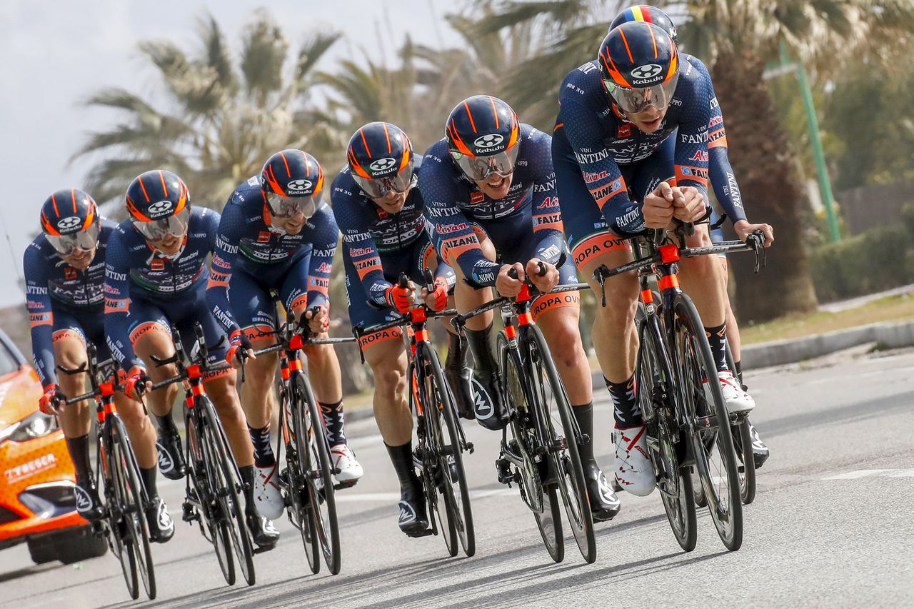 Nippo-Vini Fantini were slowest in the TTT