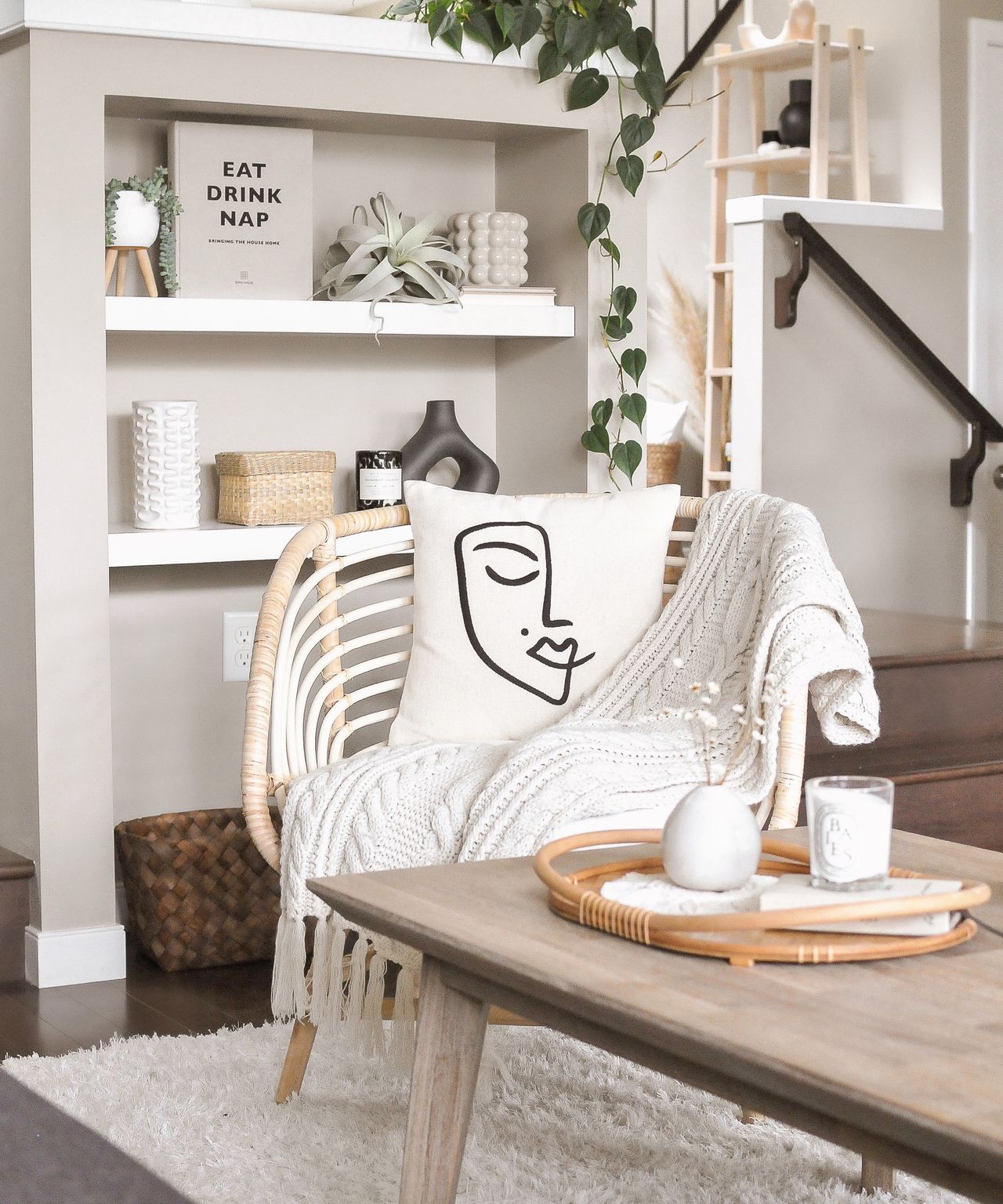 Five ways to style the IKEA BUSKBO rattan chair Livingetc
