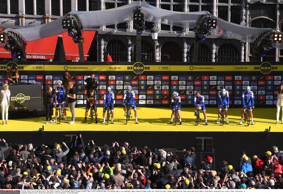 QuickStep Floors are presented at the 2017 Tour of Flanders