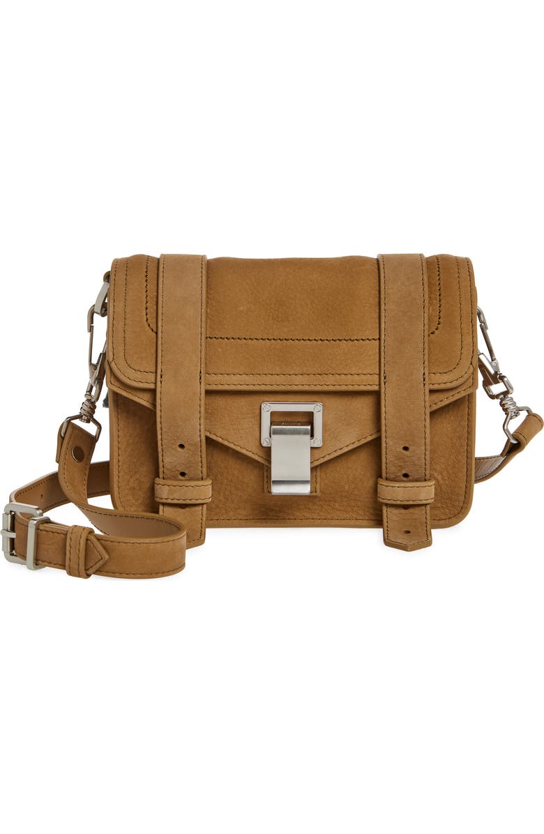 Mini Ps1 Suede Crossbody Bag