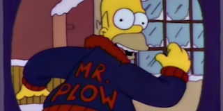 Simpsons Mr. plow Homer Simpson