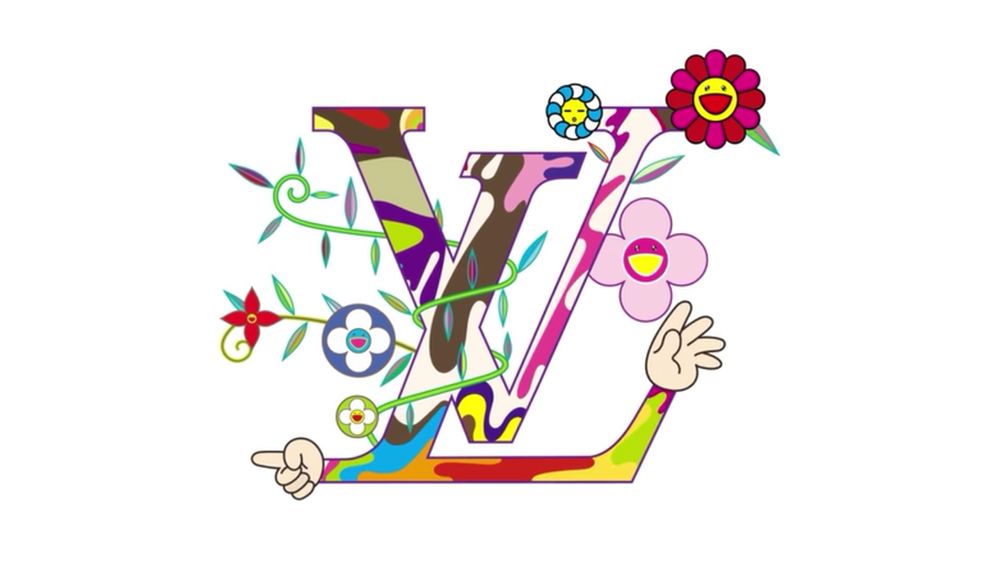 Takashi Murakami Louis Vuitton logo